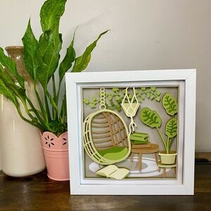 3D Boho Reading Shadowbox